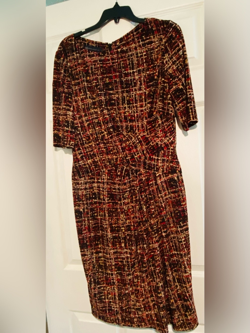 Anne Klein Plaid Sheath Dress